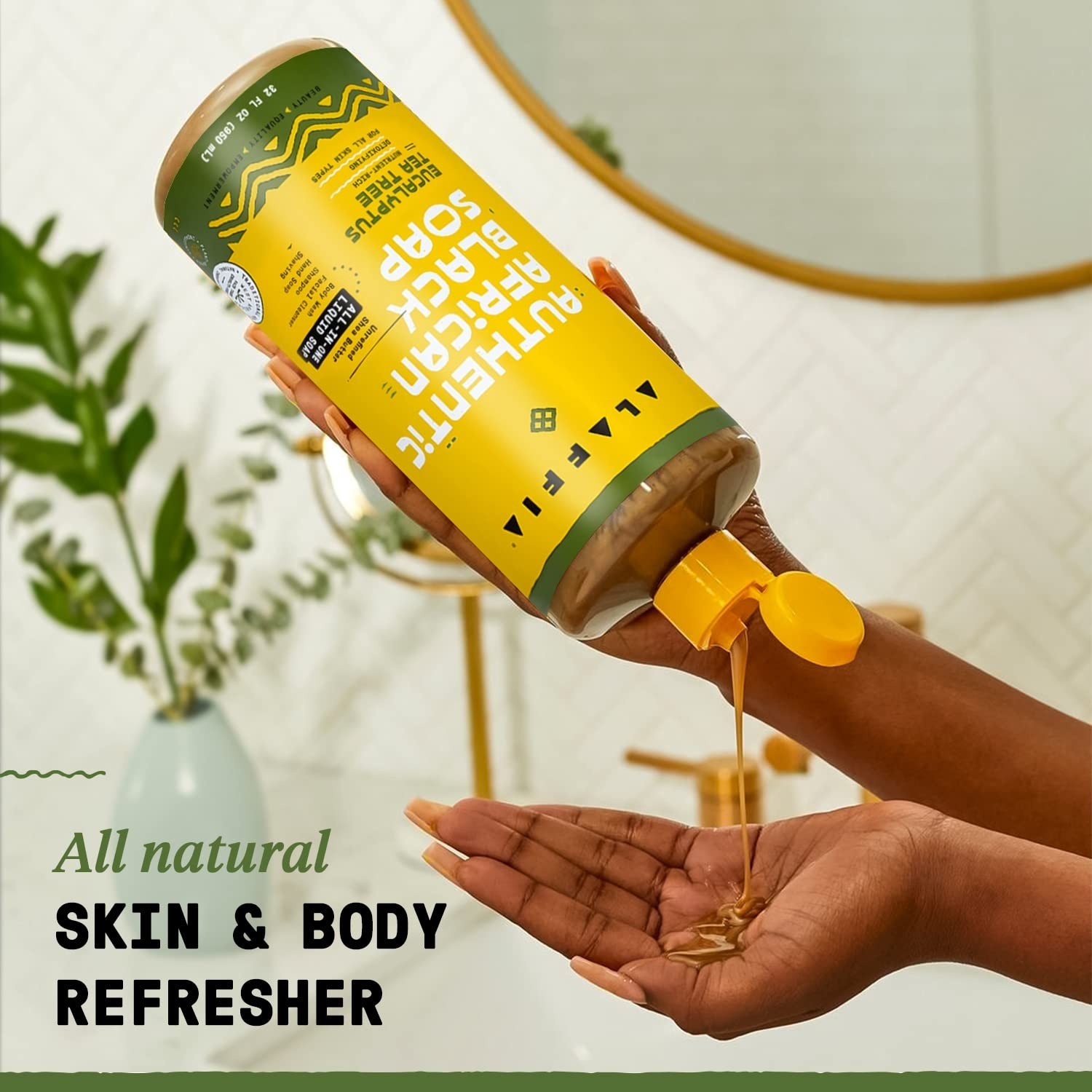 All-in-One African Black Soap, Eucalyptus Tea Tree