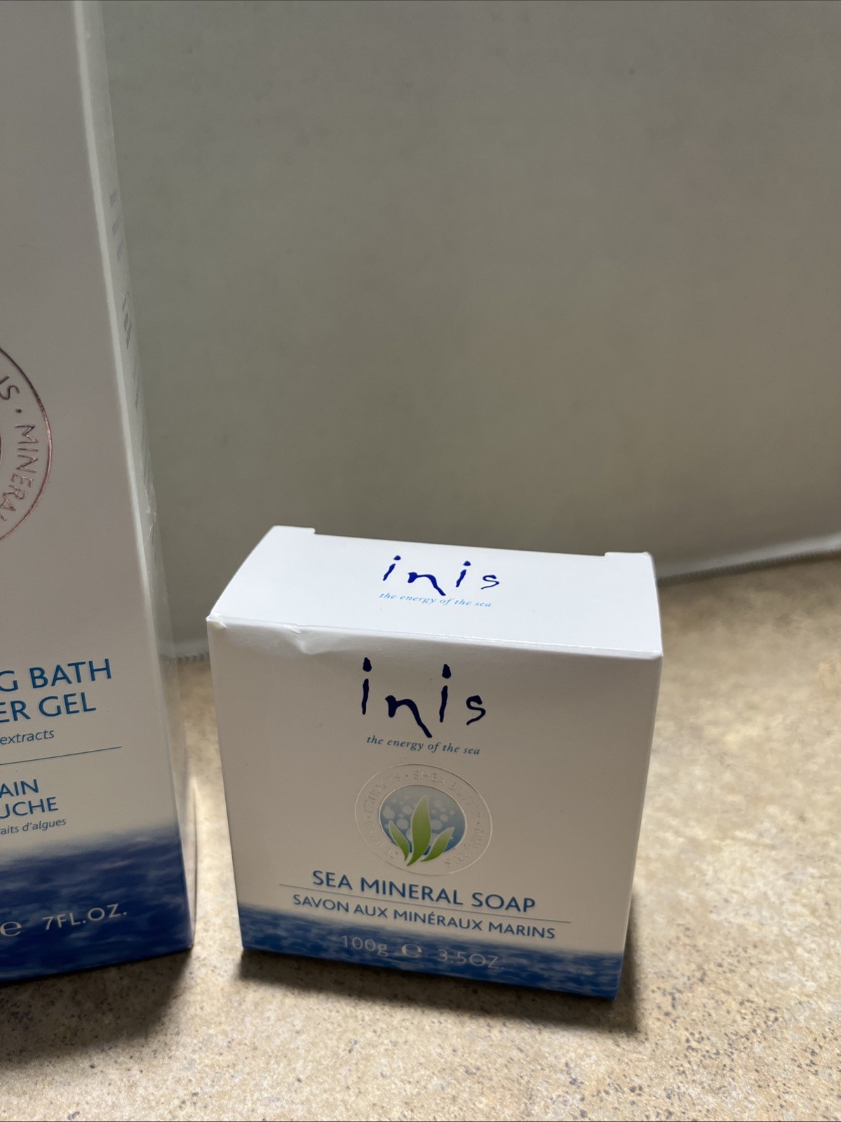 Inis Energy Of The Sea Bath&Shower Gel 7oz Sealed & Sea Mineral Soap3.5oz New