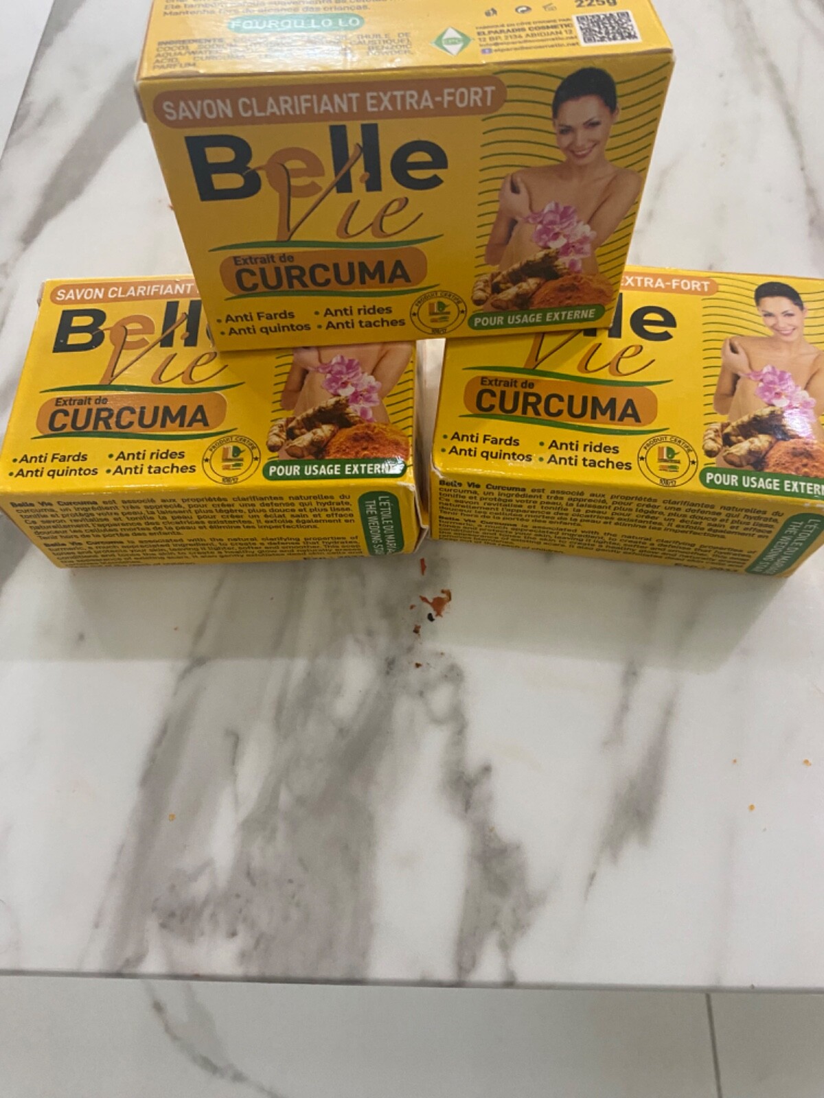 Belle+Vie+Rich+Turmeric+Soap.+Curcuma+Extract+225g+Jar.+X+1