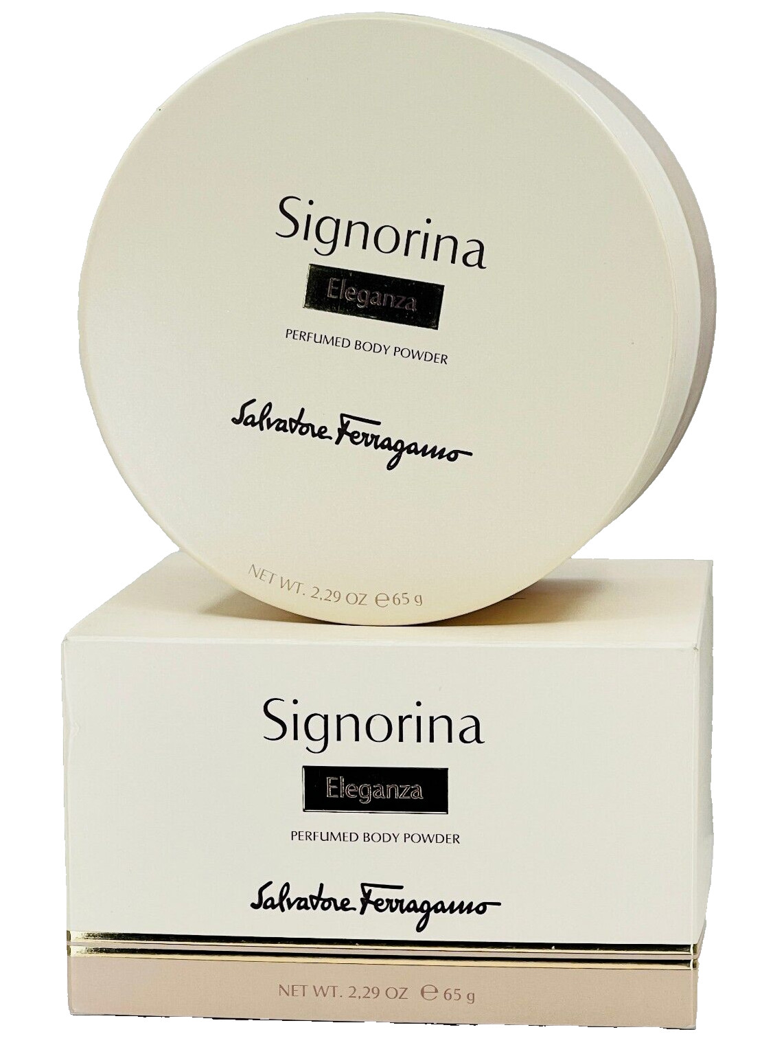 Salvatore Ferragamo Eleganza perfumed Body Powder – 2.29 oz/65g – NIB
