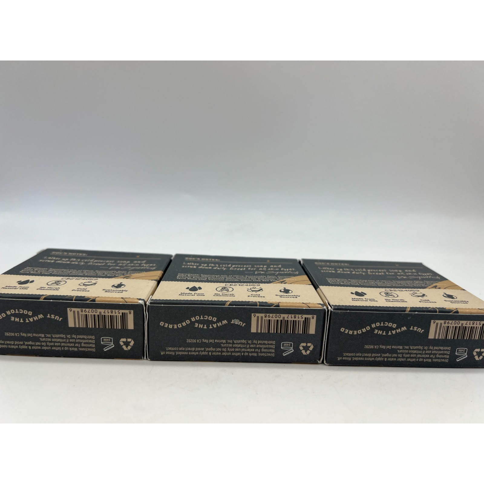 Dr. Squatch Moon Rock Galaxy Edition Men’s Soap Lot of 3