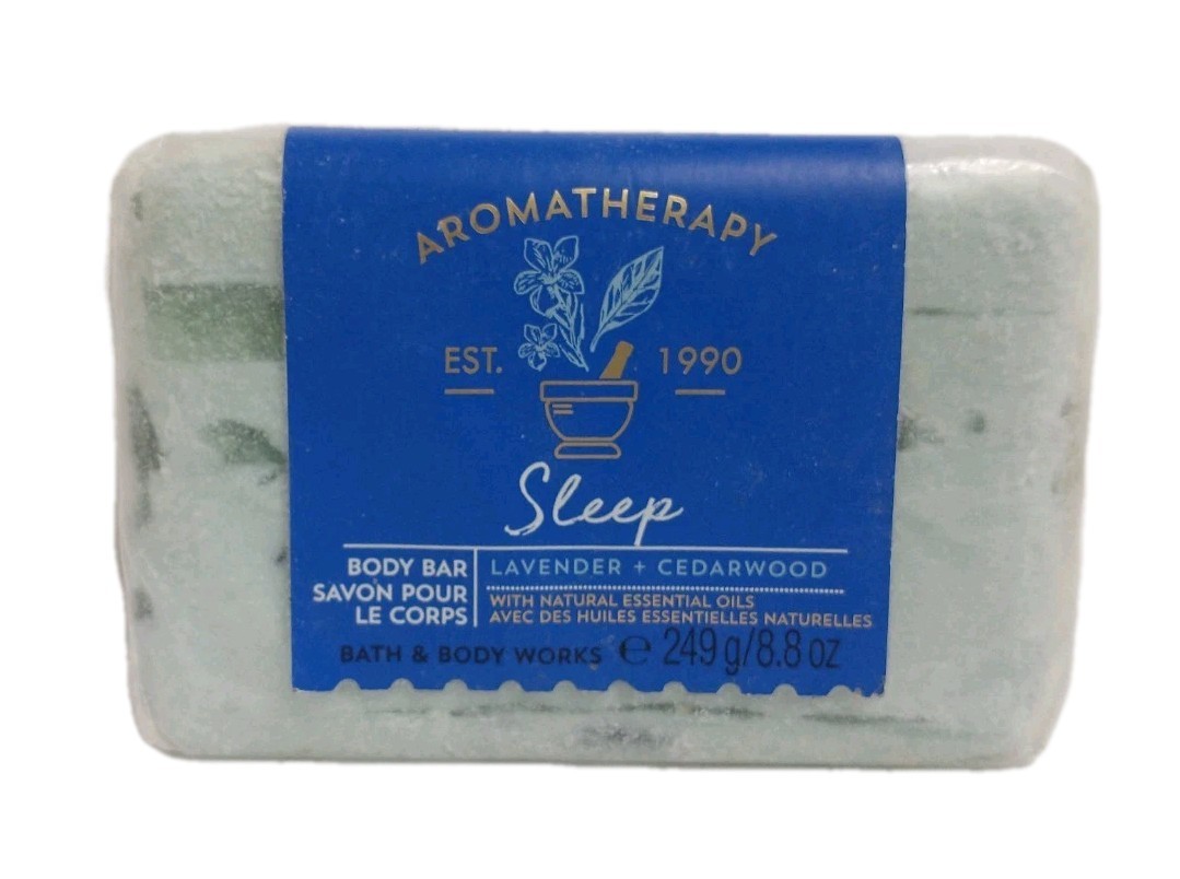 Bath & Body Works Aromatherapy Sleep Lavender Cedarwood Body Bar Soap 8.8 Oz.
