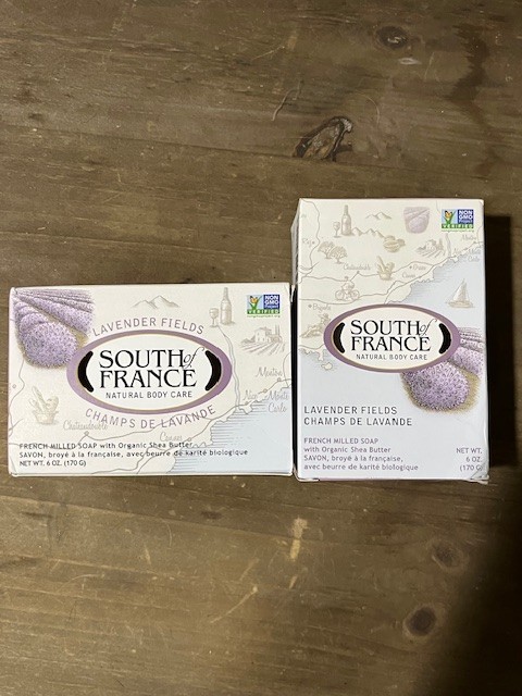 French Milled Oval Soap Lavender Fields 6 oz By South Of France Soaps