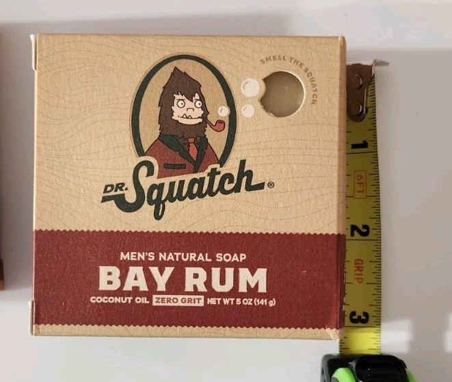 Dr. Squatch Bay Rum Natural Bar Soap for Men, 5 Oz – Pack of 2