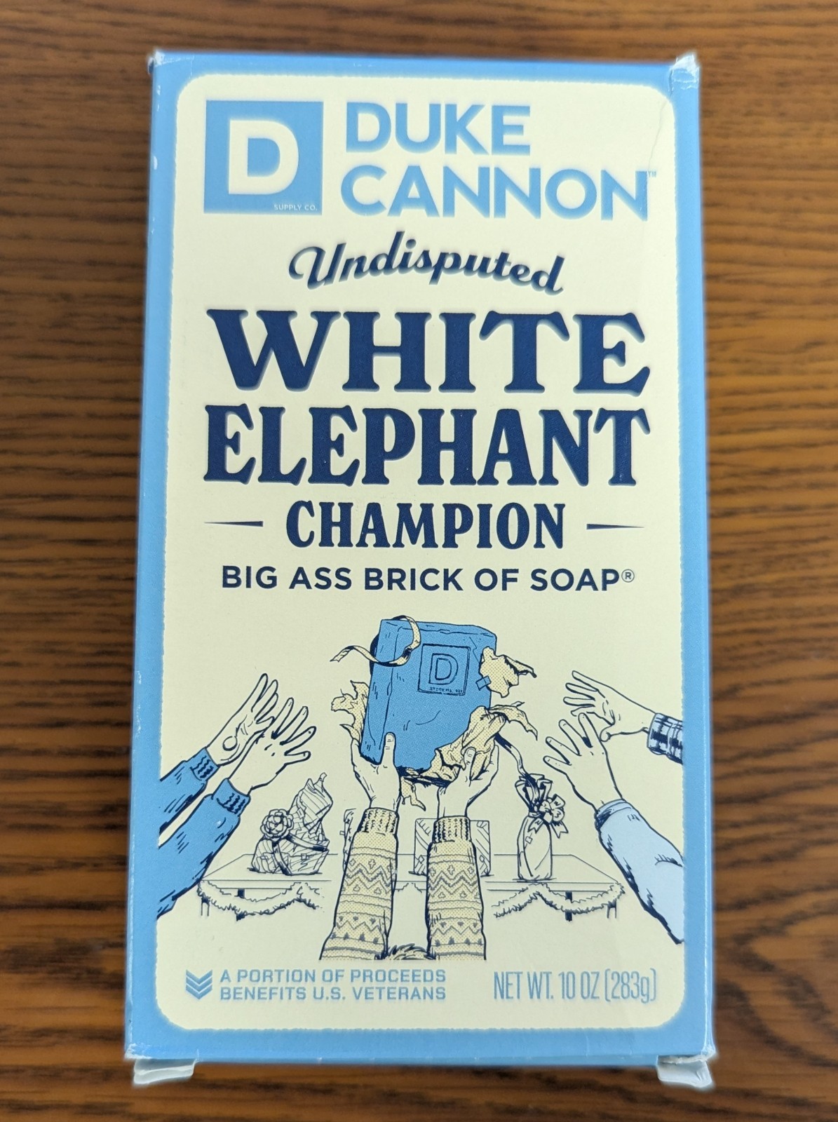 5 DUKE CANNON UNDISPUTED CHAMPION WHITE ELEPHANT BIG A** BRICK OF SOAP 10oz NIB