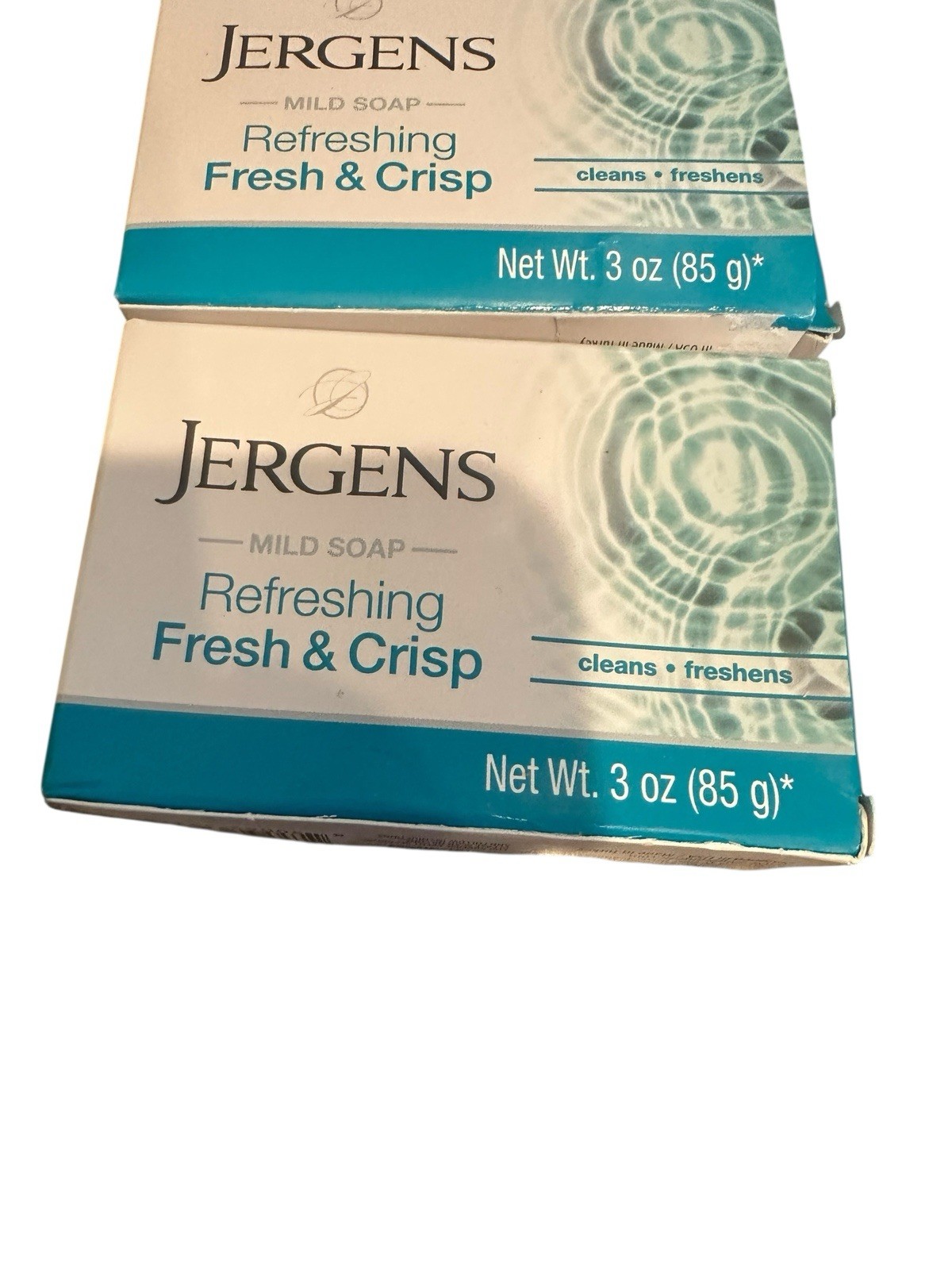 Jergens Mild Soap Fresh & Crisp Bars 3 oz Each 12 Bars New Fast Shipping