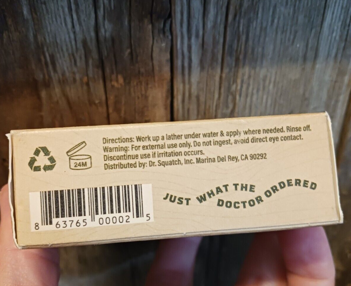 Dr. Squatch Lot 3 All Natural Bay Rum 5 oz. Bar Soap for Men Zero Grit Coconut