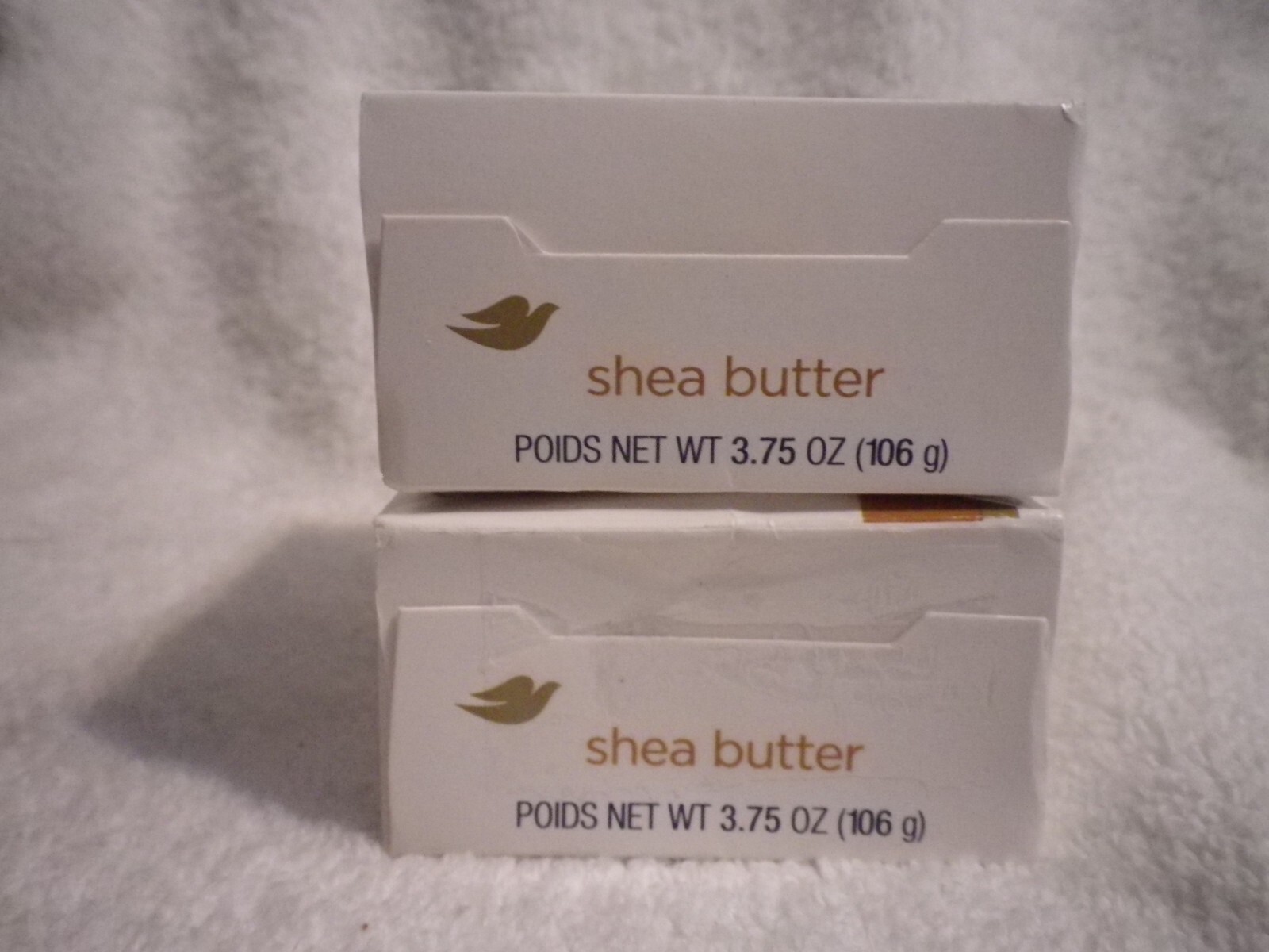 2 Bars Dove Shea Butter Beauty Cream Moisturizing Bar Soap Vanilla 3.75oz each