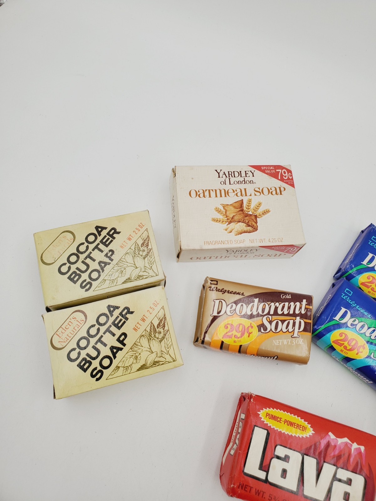 NIB Vintage Soap Bars Mixed Lot of 9 Walgreens Yardley Gold Metal Lava
