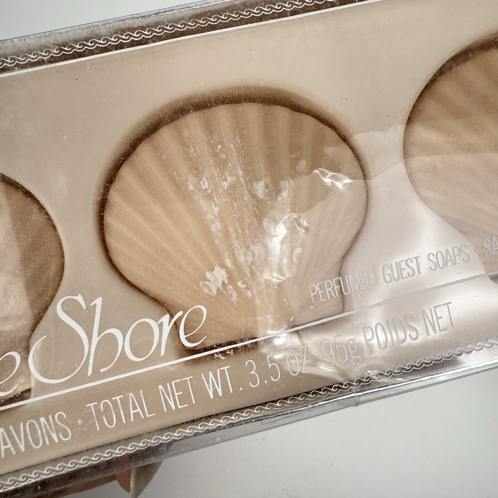 Vintage DeLaGar Perfumed Guest Soaps Seashell Shaped Coastal Cottagecore New Box