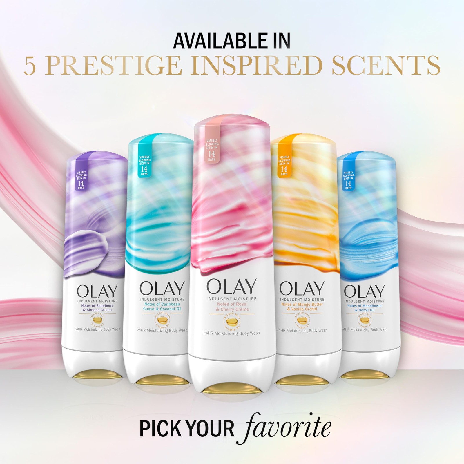 Olay Indulgent Moisture Body Wash 20 Fl Oz Rose Cherry Creme 24Hr Hydration