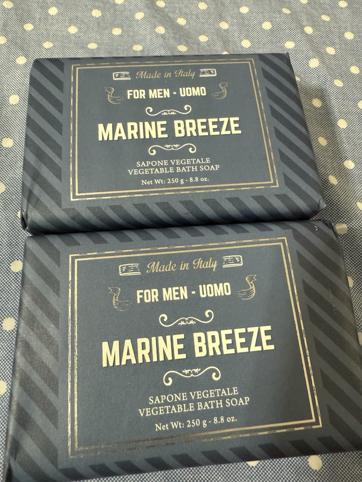 2 SAPONERIE MARIO FISSI SRL 8.8OZ marine Breeze Men Bath Bar Soap Italy