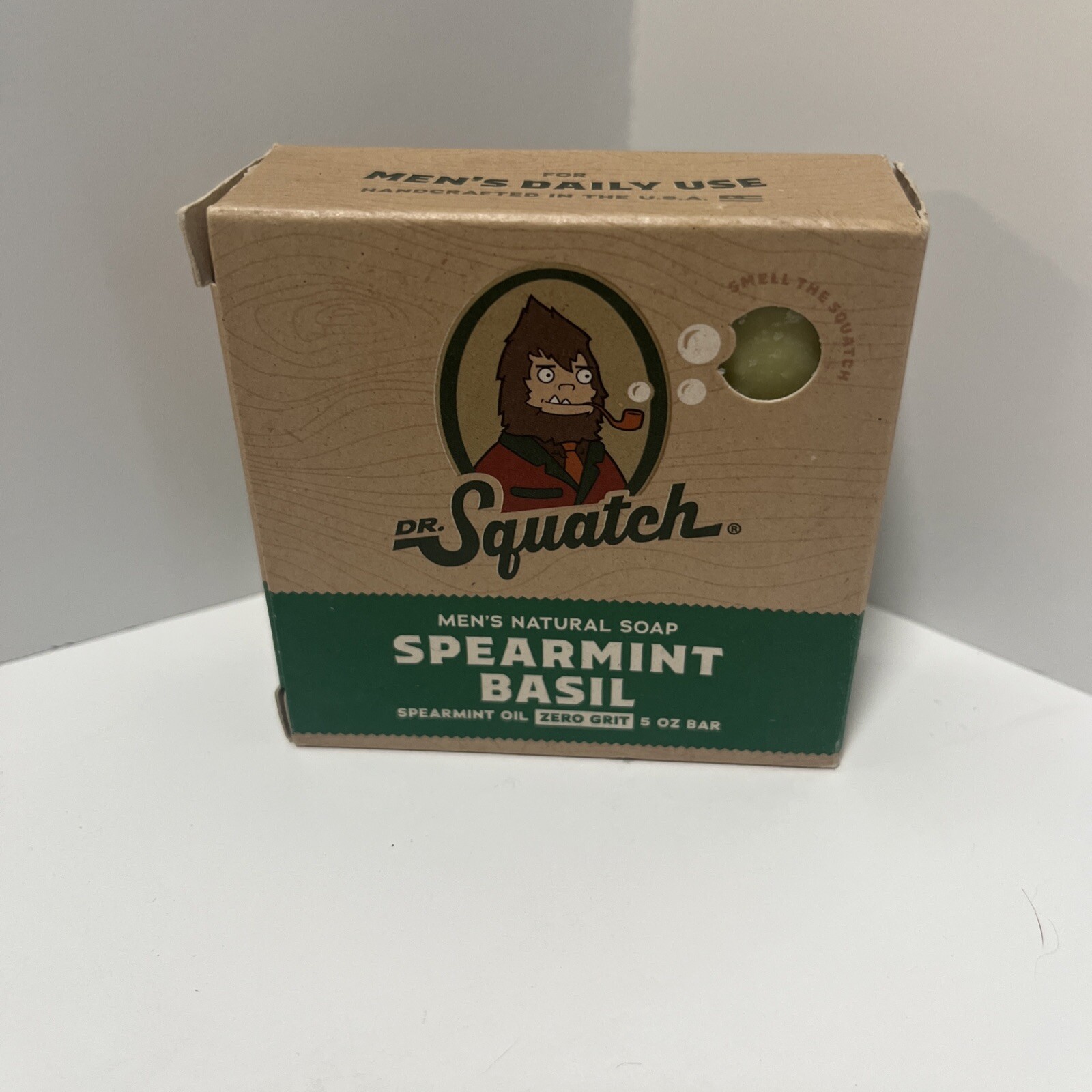 Dr. Squatch All Natural Bar Soap for Men with Zero Grit, Spearmint Basil