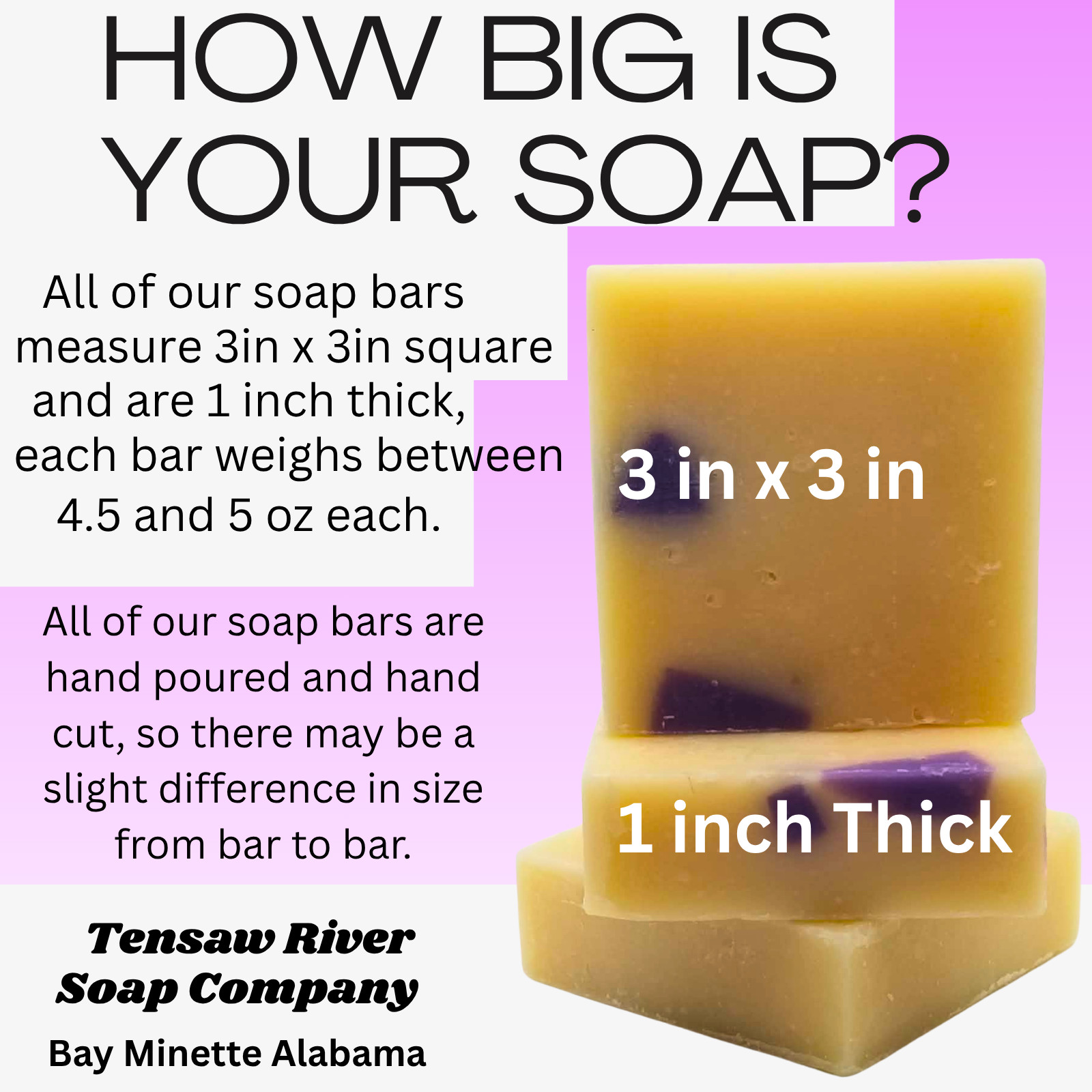 Goat Milk Soap 3 bar Bundle- Lavender Scent- Big 5 oz Bars- Natural-Moisturizing