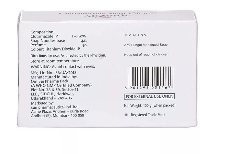 Abzorb Antifungal Absorb Soap – Effective Fungal Protection – 100g(Pack of 2)