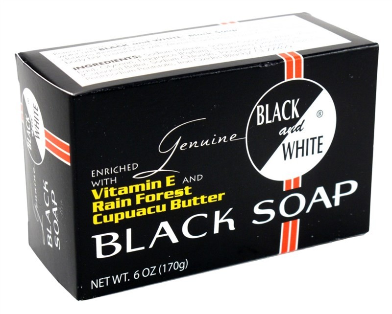(3 PACK) Black & White Black Soap With Vitamine & Cupuacu Butter 6oz