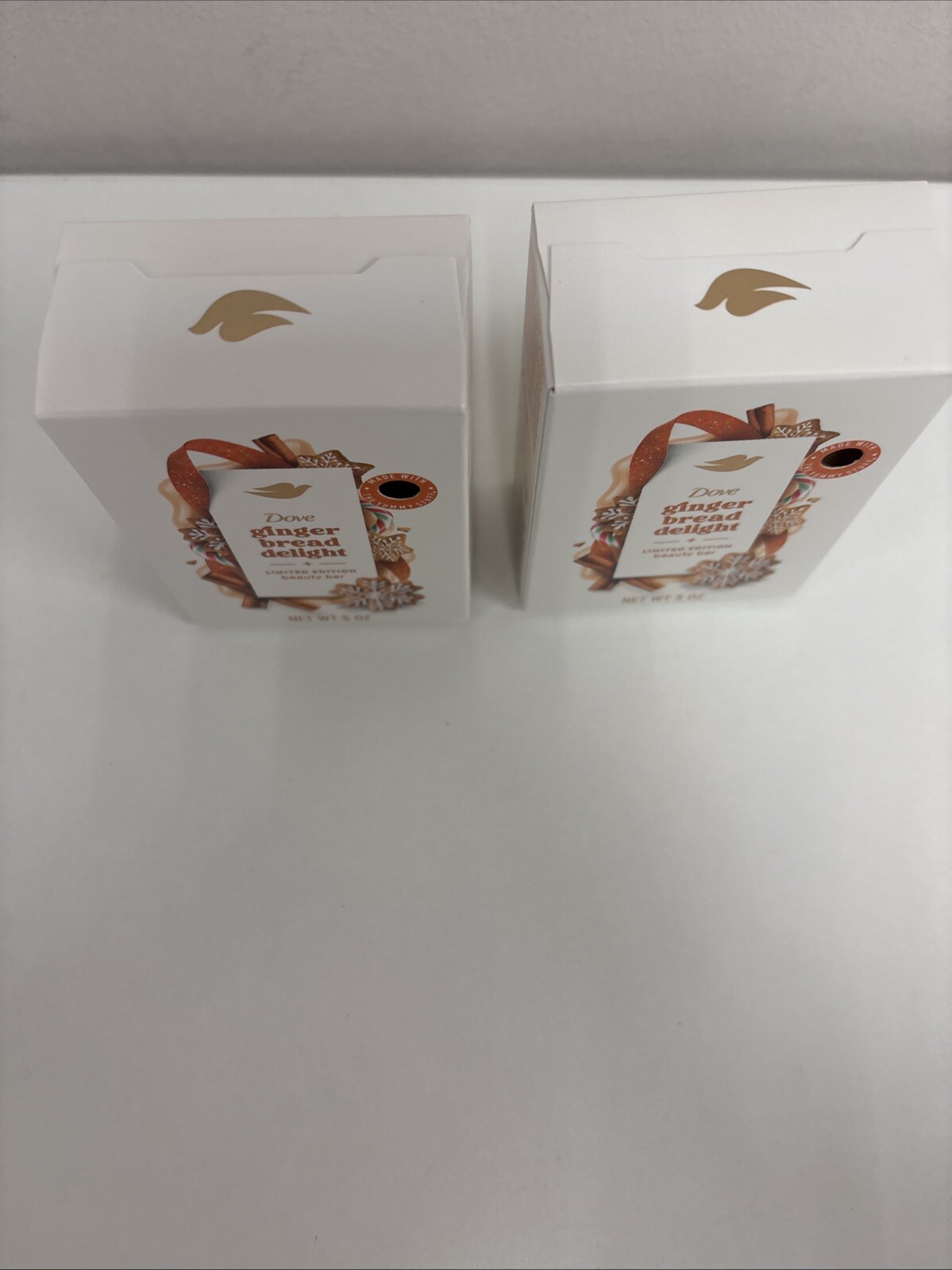 Dove Limited Edition Beauty Bar Soap Gingerbread Delight, 5 oz. – Lot Of 2