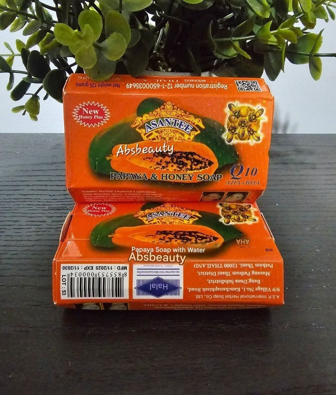 Asantee Papaya&Honey With COQ10 AHA+BHA 120g Original&Authentic 💯✅️ 1pc