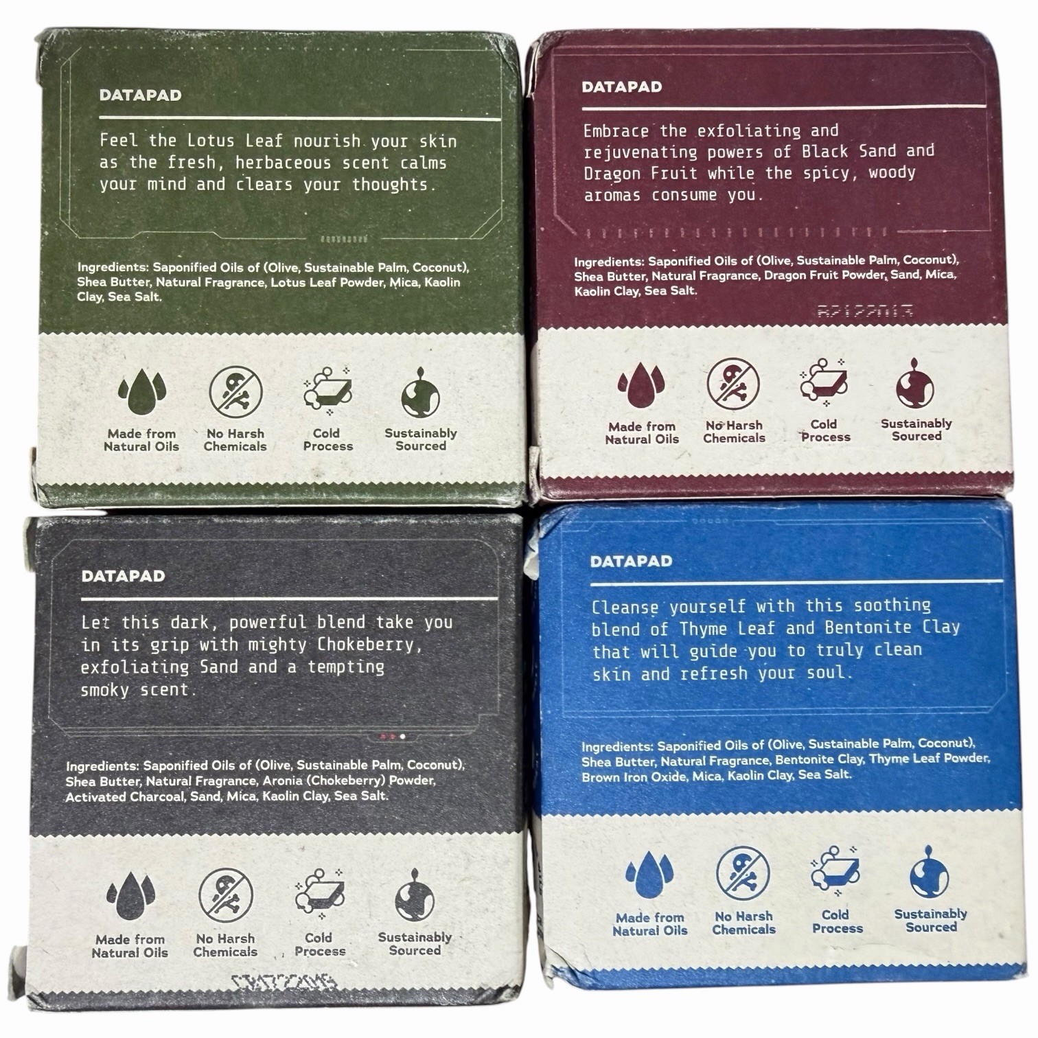Dr Squatch STAR WARS Soap Limited Edition 4 Pack Lot Yoda, Luke, Darth NEW