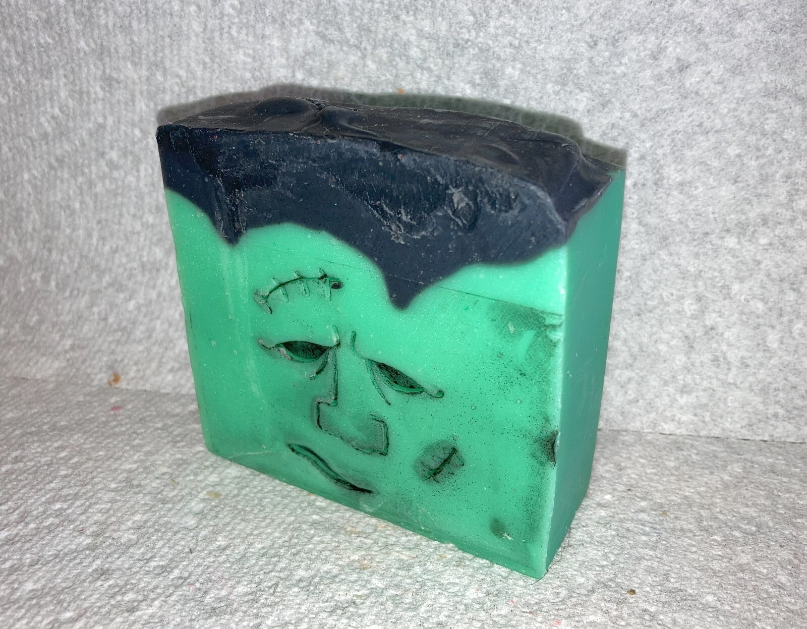 Handmade Halloween Soap – Frankenstein’s Soap – 4 oz. w/Cocoa & Shea Butter