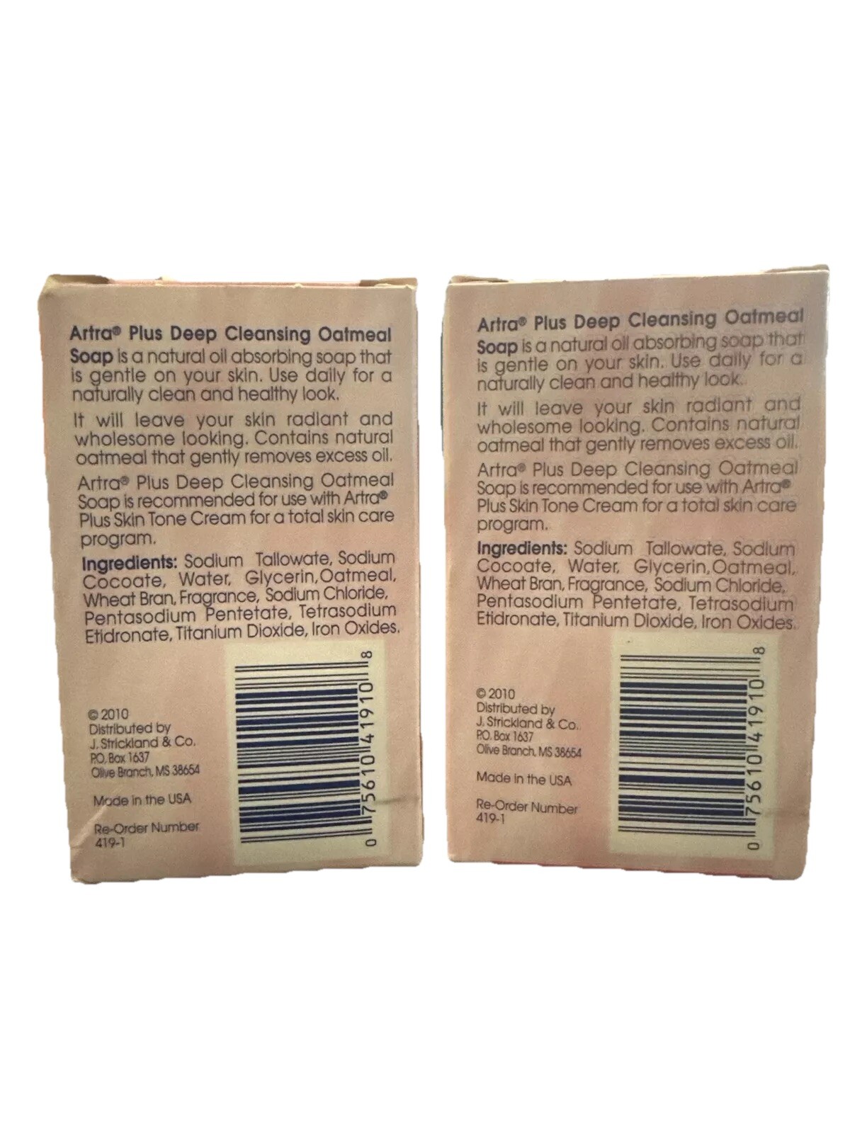 Artra Plus Deep Cleansing Oatmeal Soap 3.6 Oz. Each Lot of 2 SHIPS OUT FAST NEW