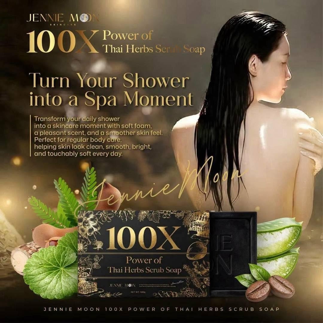 Jennie Moon X100 Power of Thai Herbs Scrub Soap 160gr – 2 Units