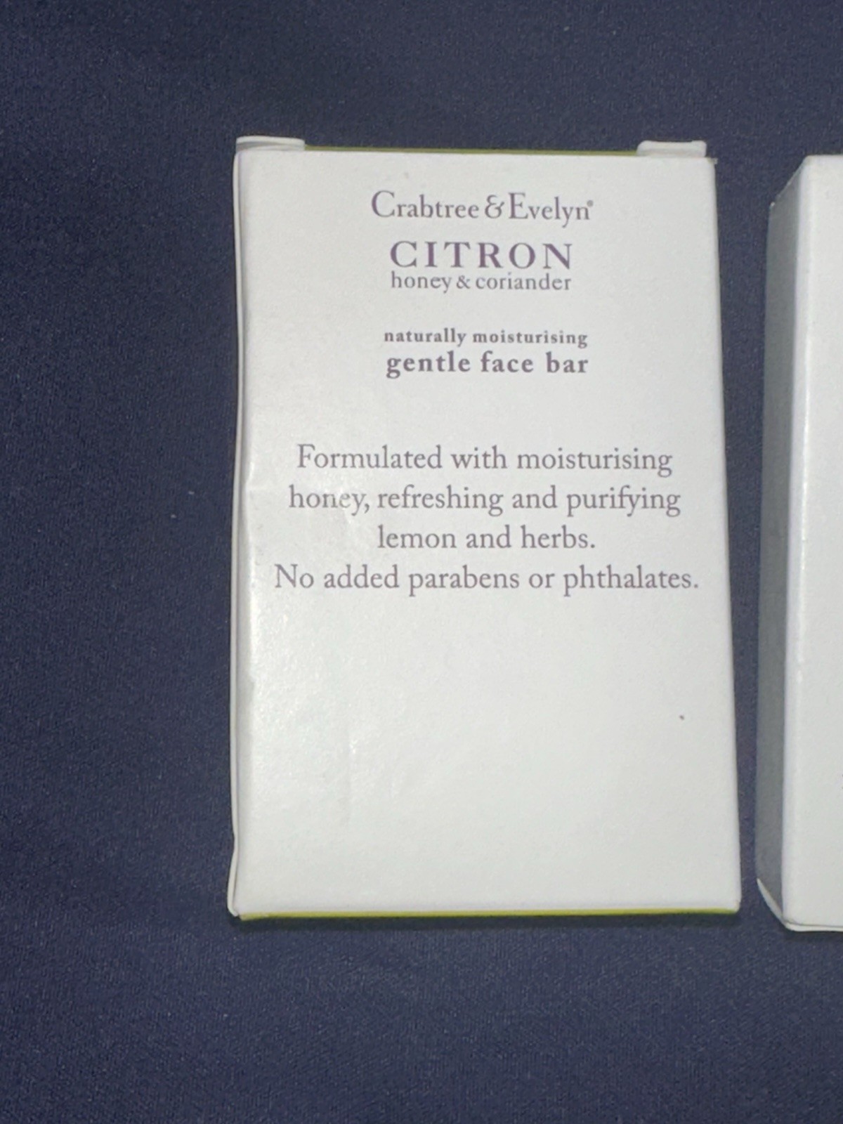 Crabtree Evelyn Citron Honey Coriander Gentle Face Bar-1.25oz – Set of 3 Moistur