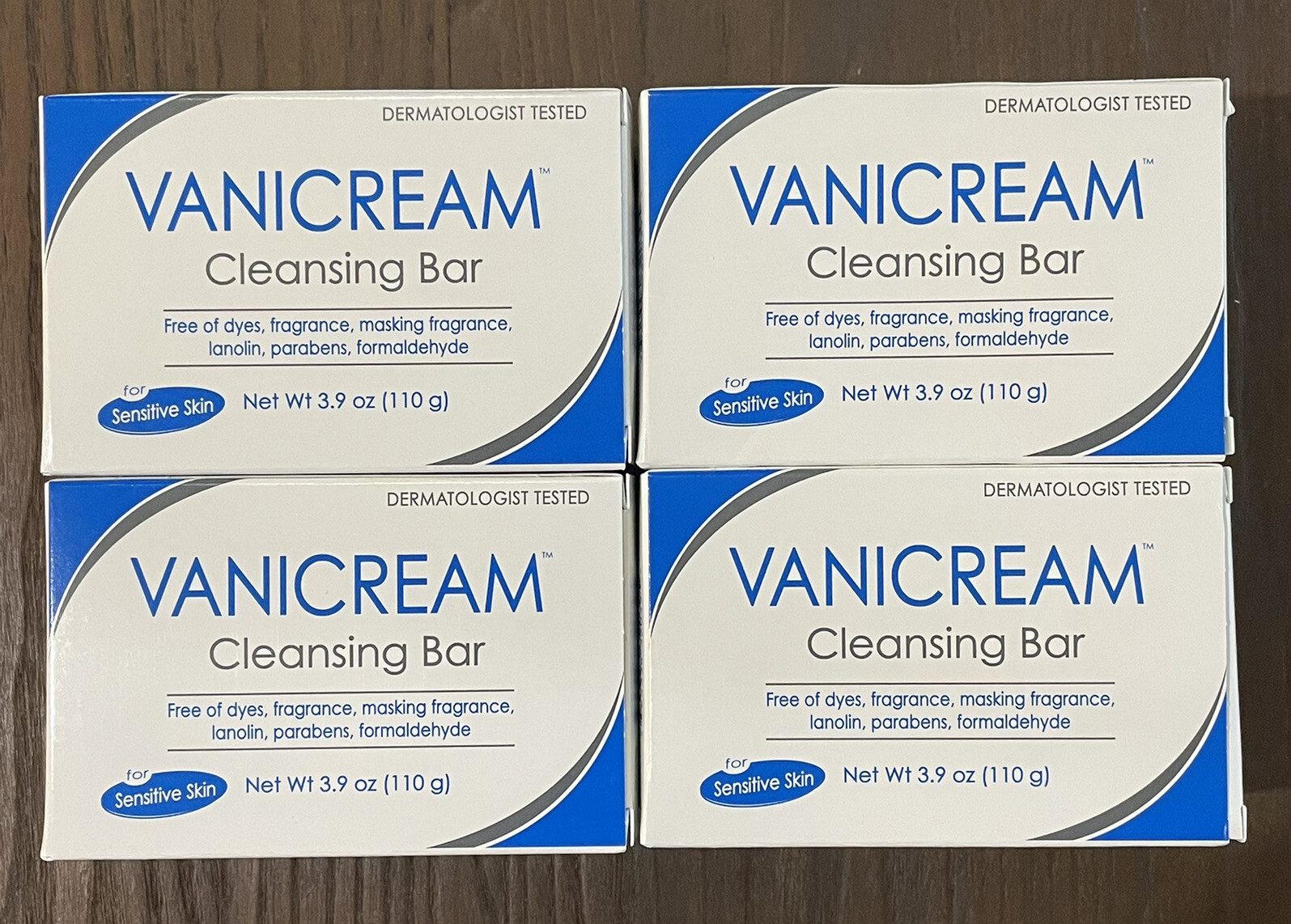 Vanicream Cleansing Bar Sensitive Skin Paraben Gluten Dye Free Lot Of 4 New