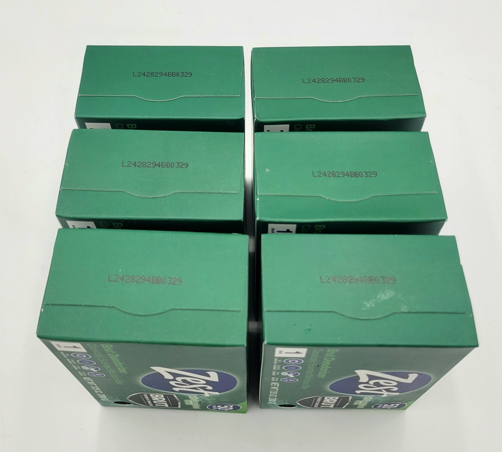 6 Zest Classic Brut Scent Deodorizer Soap Bars 7.05 oz Each Bar NEW (6 BARS)