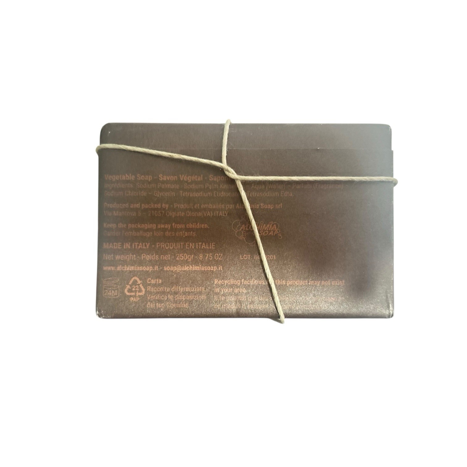 Alchimia Sandalwood Vegetable Men Soap Bar 10.5 Oz/ Large NEW