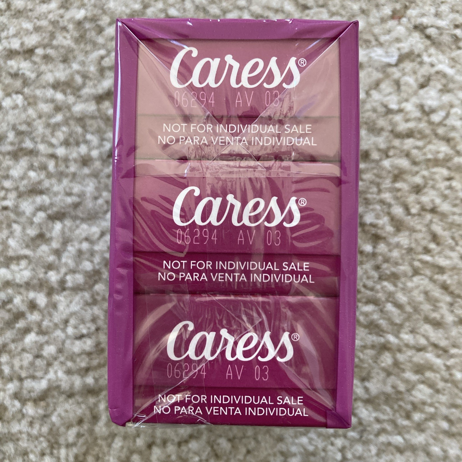 Caress Peony & Almond Blossom Moisturizing Beauty Bars 3 Pack 3.15 oz