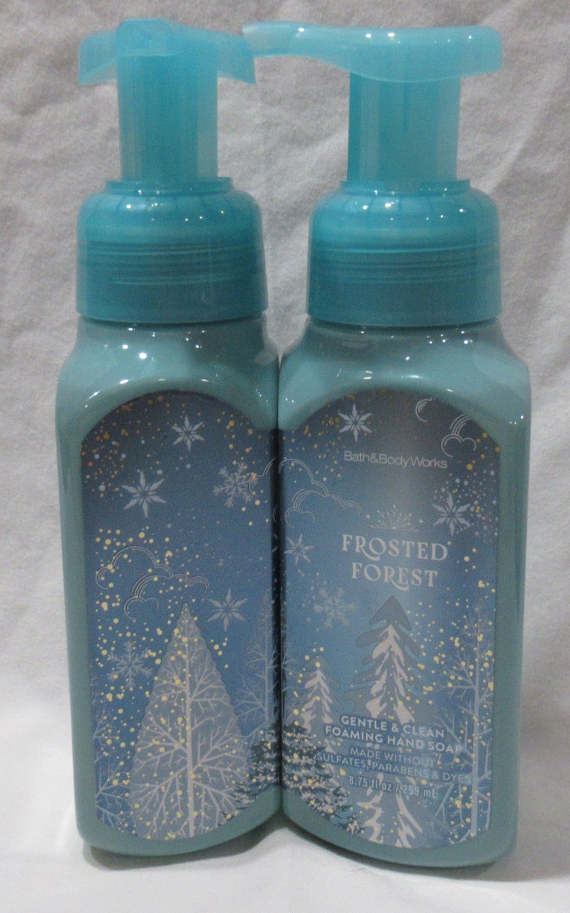 Bath & Body Works Gentle & Clean Foaming Hand Soap Lot Set of 2 FROSTED FOREST