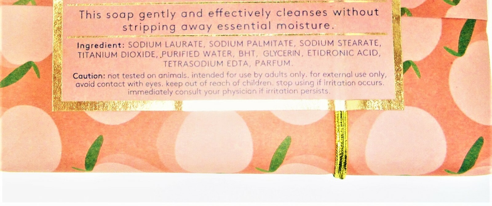 Dabney Lee Luxury Bath Bar Soap 10.5oz Peach Harvest Scented With Vitamin C