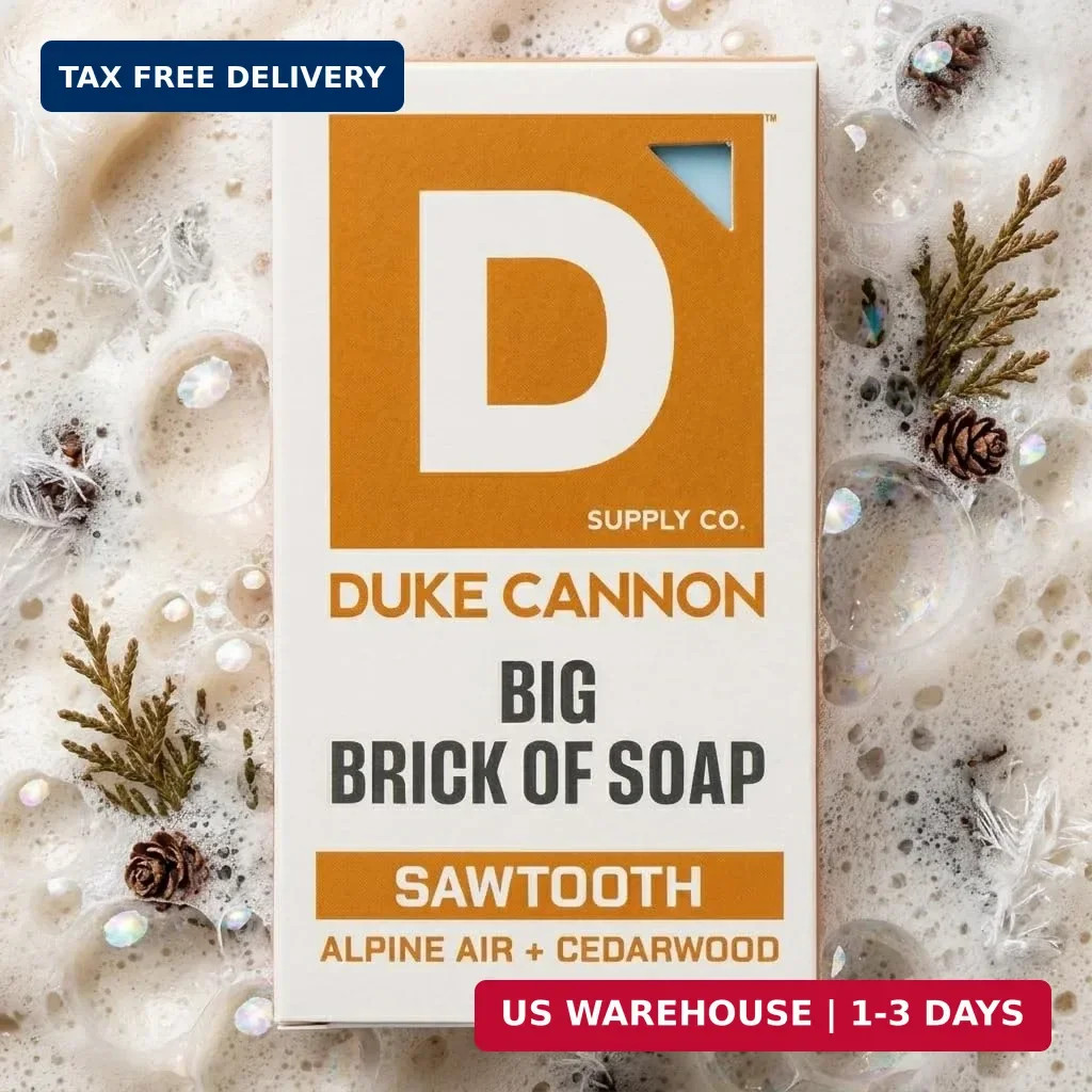 Duke Cannon Supply Co. Extra Large Bar Soap – Men’s Natural Bar Soap with Mascul