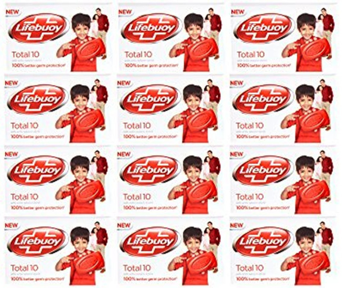 12x 44g Lifebuoy Total Soap Bath Soaps 12 Bars Lot Unilever Ltd Free Shipping