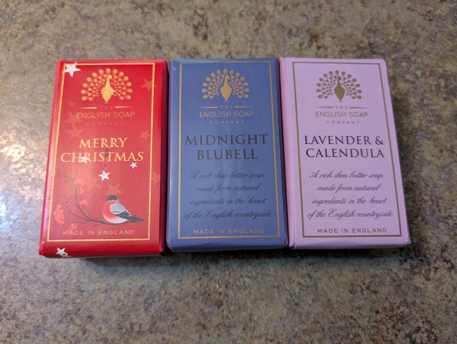 3pc Bath Bar Soap The English Soap England Sealed NEW 7oz 200g Each