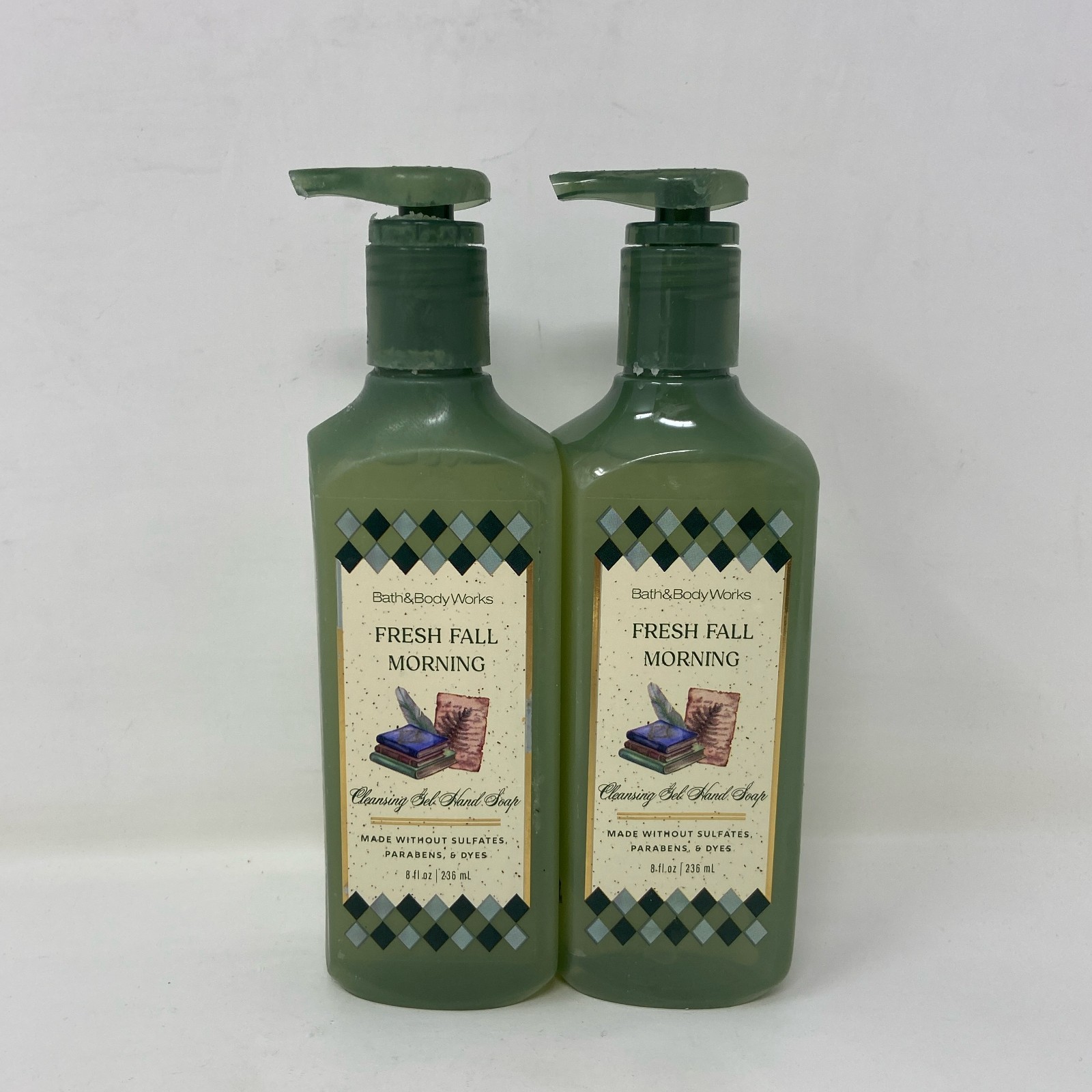 Bath & Body Works Fresh Fall Morning Gel Hand Soap Green 8oz 2-Pack