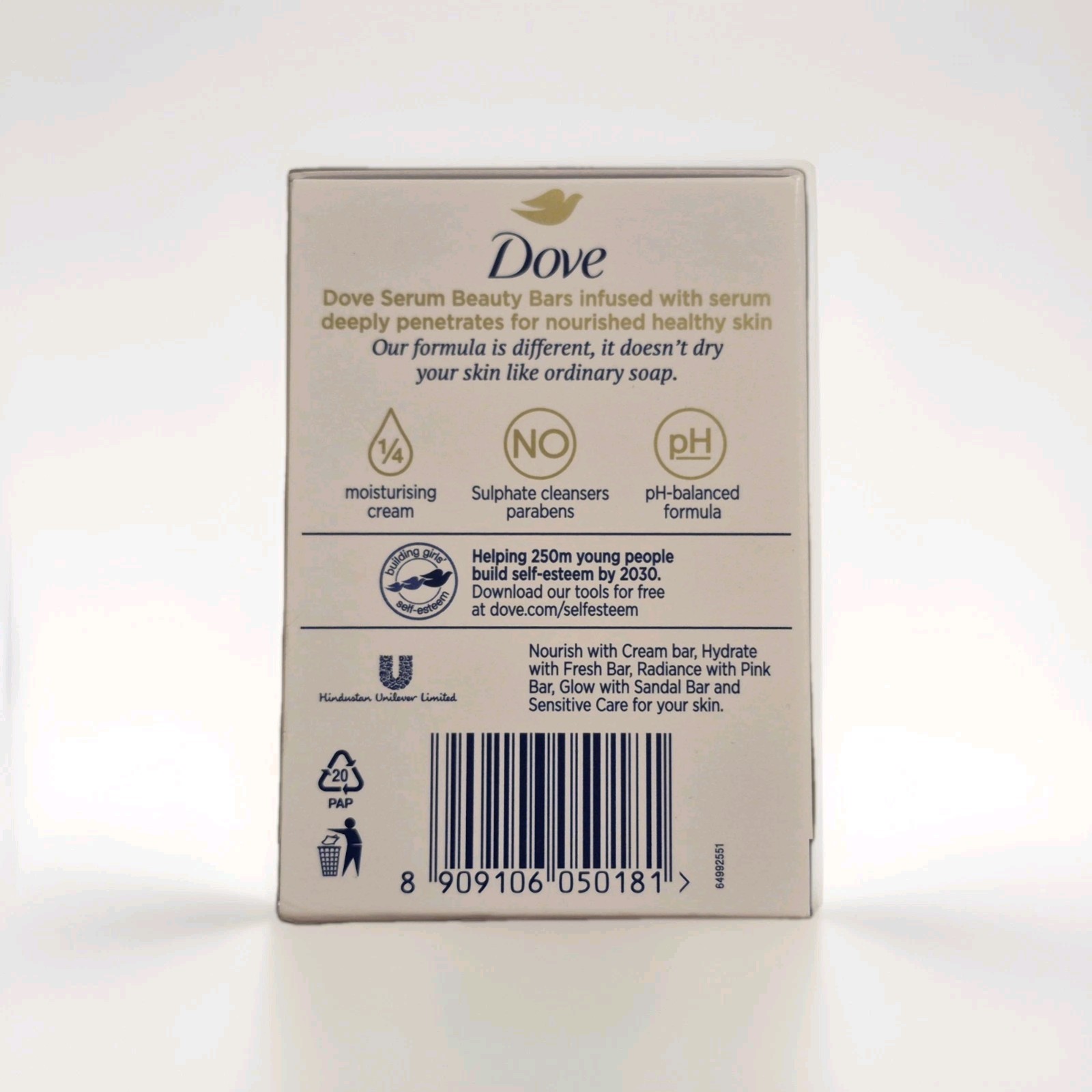 🔥New Dove Serum Infused Oil Beauty Bar Soap Collection Variety Pack 5 x 4.4 oz