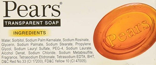 Pears Transparent Gentle Care Soap Bar For Sensitive Skin, 4.4 Oz./125g