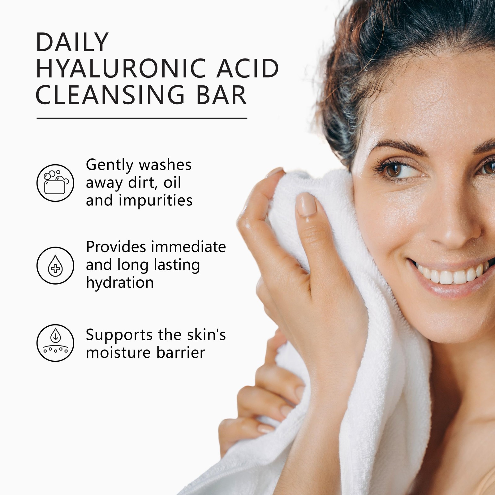 Hyaluronic Acid Cleansing Soap – Soap for & Men – Collagen Boosting, Hydratin…