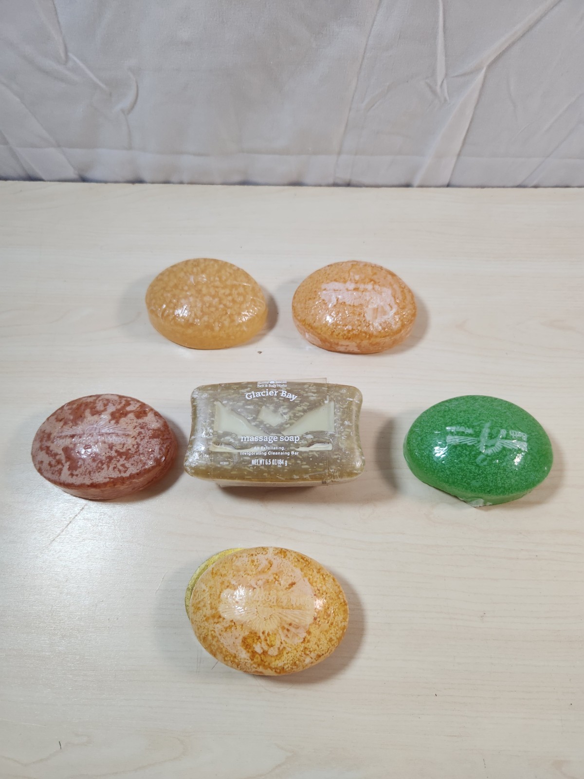 Vintage Bath & Body Works Glycerin Soap Massage Glacier Bay 6pcs Various Scents