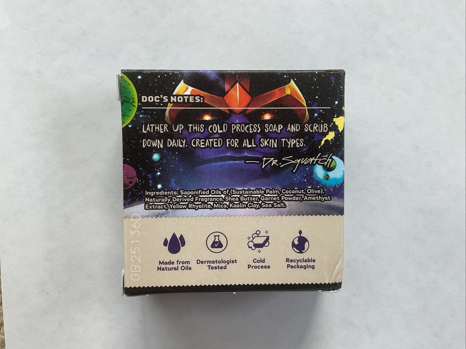 Dr. Squatch Thanos Infinity Bricc Bar Soap Marvel Limited Edition NEW