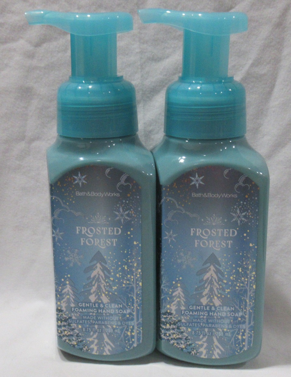 Bath & Body Works Gentle & Clean Foaming Hand Soap Lot Set of 2 FROSTED FOREST