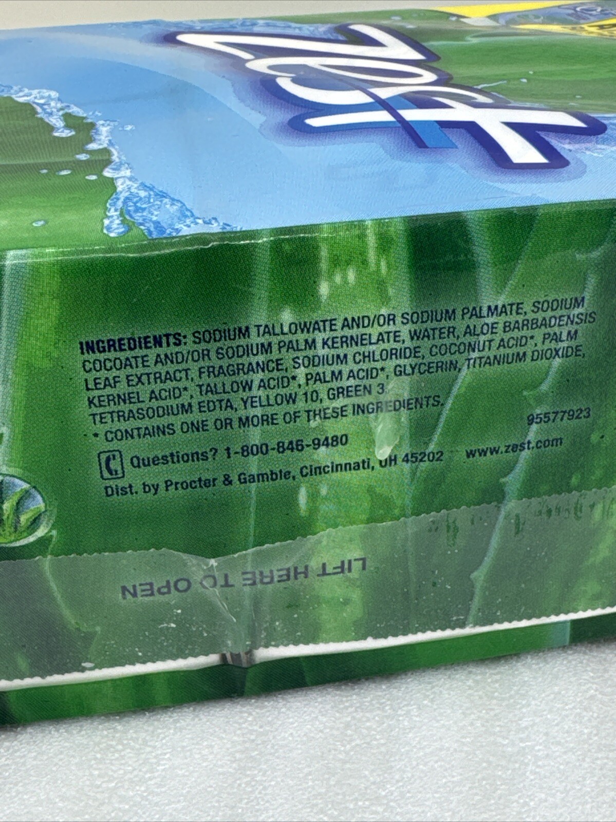 Zest ALOE SPLASH Bar Soap With Aloe 8 Full Sized 4oz Bars SEALED