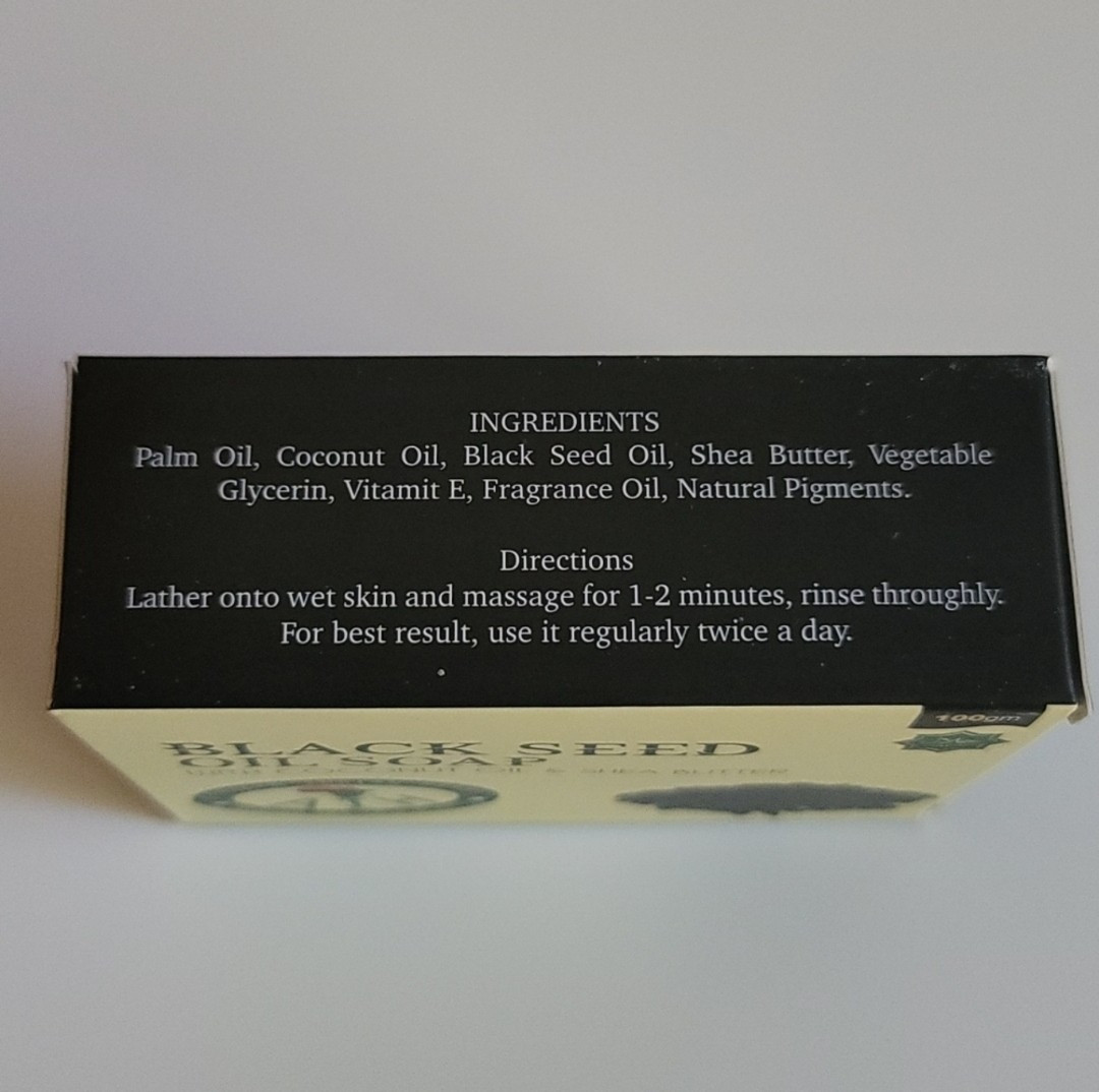 Black Seed Oil With Coconut Oil And Shea Butter All Natural Soap 4 oz Bar AIH