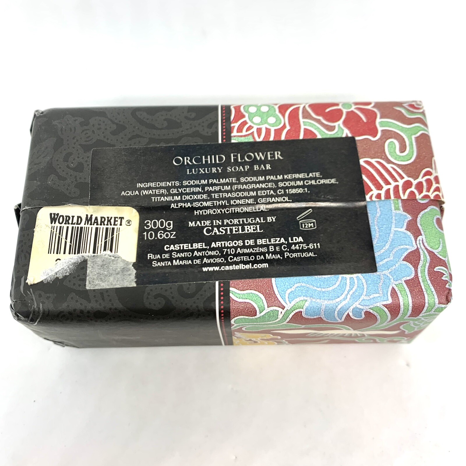 CASTELBEL Orchid Flower 10.6 oz Luxury Fragranced Bar Soap World Market Portugal