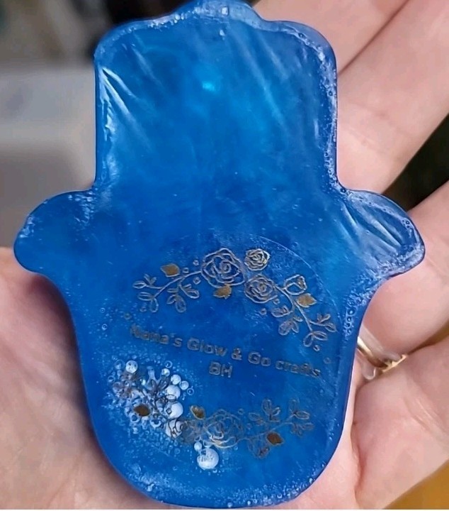 Hamsa Protection: Spiritual Artisanal Handcrafted Soap bar, Mediterranean flair