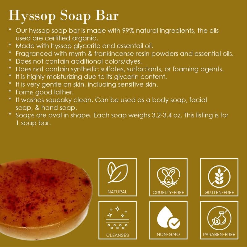 Beautyoils Cleanse Me With Hyssop Natural Soap 3.3 Ounce (Pack of 1)