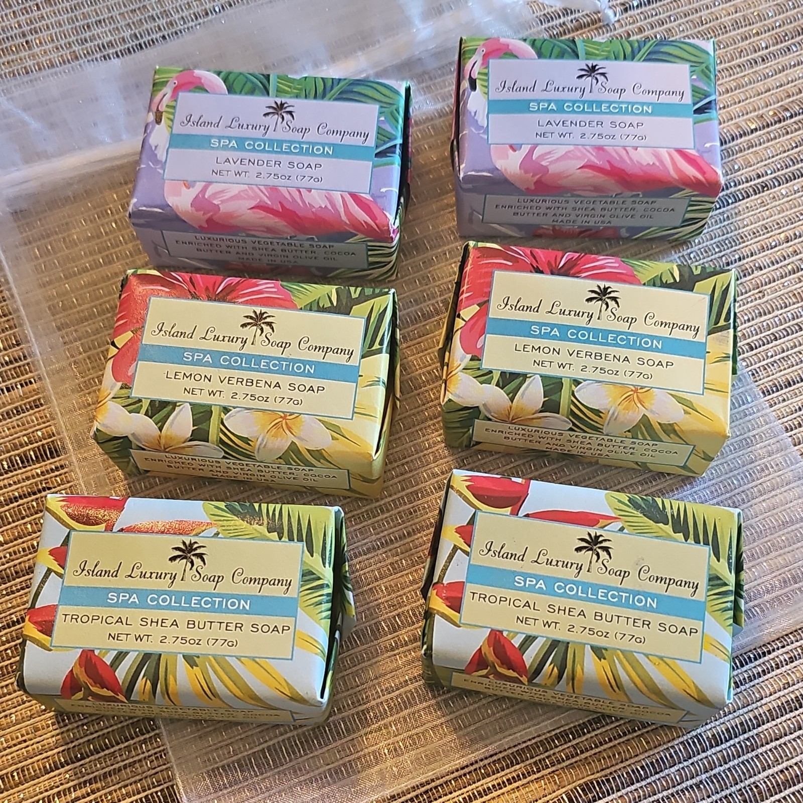 Island Luxury Soap Company Spa Collection Tropical Shea Butter NET WT 2.75 Oz