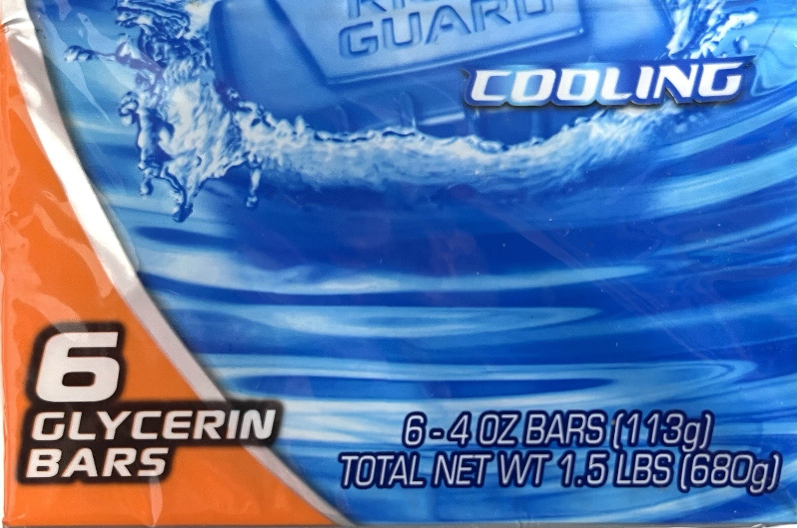 Right Guard Total Defense 5 Cooling Bar 5-in-1 Glycerin Bar Soap 6 Pack NEW